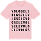 Pink Cotton t-shirt med Volgsele ordlek t-shirt