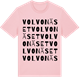 Pink Cotton t-shirt med Volvonäset ordlek t-shirt
