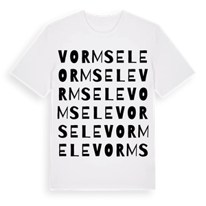 Vormsele ordlek t-shirt – ekologisk bomull t-shirt från Pinshirt