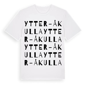 Ytter-Åkulla ordlek t-shirt – ekologisk bomull t-shirt från Pinshirt
