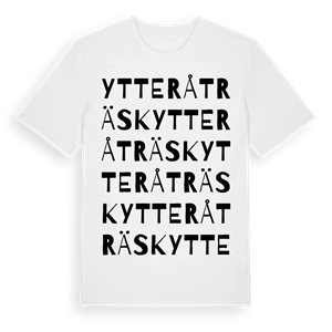 Ytteråträsk ordlek t-shirt – ekologisk bomull t-shirt från Pinshirt