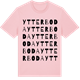 Pink Cotton t-shirt med Ytterboda ordlek t-shirt