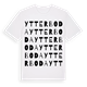 White t-shirt med Ytterboda ordlek t-shirt