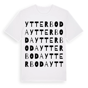 Ytterboda ordlek t-shirt – ekologisk bomull t-shirt från Pinshirt