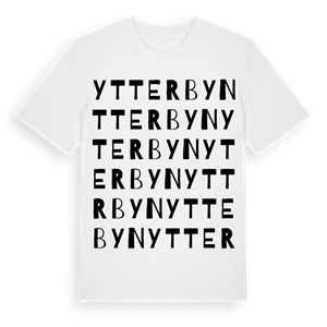 Ytterbyn ordlek t-shirt – ekologisk bomull t-shirt från Pinshirt