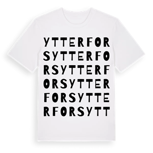 Ytterfors ordlek t-shirt – ekologisk bomull t-shirt från Pinshirt