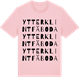 Pink Cotton t-shirt med Ytterklintfäboda ordlek t-shirt