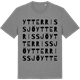 Mid Heather Gray t-shirt med Ytterrissjö ordlek t-shirt