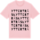 Pink Cotton t-shirt med Ytterträsk ordlek t-shirt