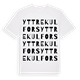 Yttre Kulfors ordlek t-shirt