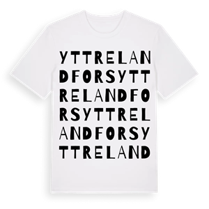 Yttre Landfors ordlek t-shirt – ekologisk bomull t-shirt från Pinshirt