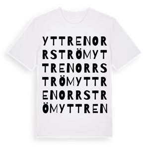 Yttre Norrström ordlek t-shirt – ekologisk bomull t-shirt från Pinshirt