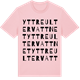Pink Cotton t-shirt med Yttre Ultervattnet ordlek t-shirt