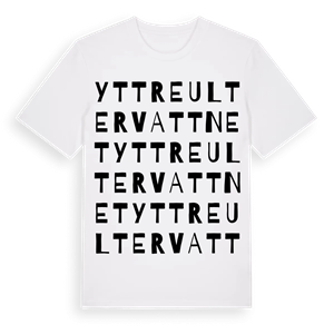 Yttre Ultervattnet ordlek t-shirt – ekologisk bomull t-shirt från Pinshirt