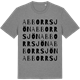 Mid Heather Gray t-shirt med Abborrsjön ordlek t-shirt