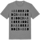 Mid Heather Gray t-shirt med Abborrudden ordlek t-shirt