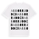 Abborrudden ordlek t-shirt