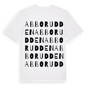 Abborudden ordlek t-shirt – ekologisk bomull t-shirt från Pinshirt