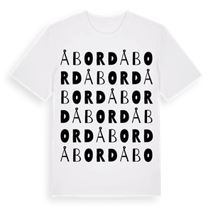 Åbord ordlek t-shirt – ekologisk bomull t-shirt från Pinshirt