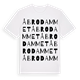 White t-shirt med Åbrodammet ordlek t-shirt