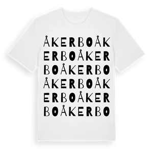 Åkerbo ordlek t-shirt – ekologisk bomull t-shirt från Pinshirt