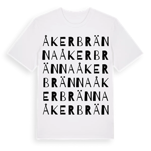 Åkerbränna ordlek t-shirt – ekologisk bomull t-shirt från Pinshirt