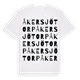 Åkersjötorp ordlek t-shirt