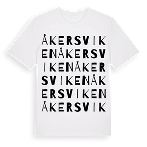 Åkersviken ordlek t-shirt – ekologisk bomull t-shirt från Pinshirt