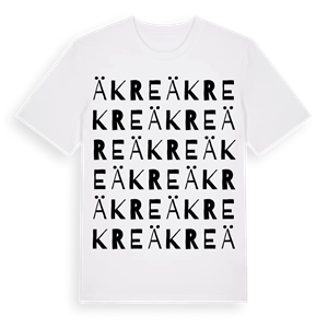 Äkre ordlek t-shirt – ekologisk bomull t-shirt från Pinshirt