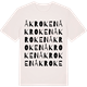 Vintage White t-shirt med Åkroken ordlek t-shirt