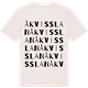 Vintage White t-shirt med Åkvisslan ordlek t-shirt