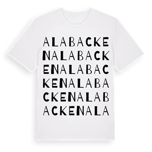 Alabacken ordlek t-shirt – ekologisk bomull t-shirt från Pinshirt