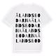 White t-shirt med Älandsbodarna ordlek t-shirt