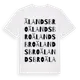 White t-shirt med Älandsbro ordlek t-shirt