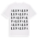 White t-shirt med Alby ordlek t-shirt