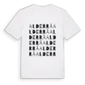 Alderrå ordlek t-shirt
