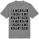 Mid Heather Gray t-shirt med Aldersjöåsen ordlek t-shirt