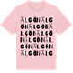 Pink Cotton t-shirt med Älgön ordlek t-shirt