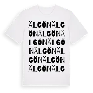 Älgön ordlek t-shirt – ekologisk bomull t-shirt från Pinshirt