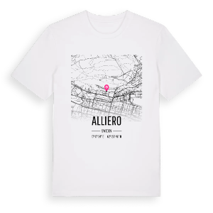 Alliero karta t-shirt – ekologisk bomull t-shirt från Pinshirt