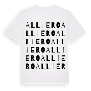 Alliero ordlek t-shirt – ekologisk bomull t-shirt från Pinshirt