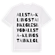 Allsta-Klingsta inkl glesbygd ordlek t-shirt