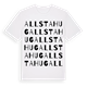 Allstahug ordlek t-shirt