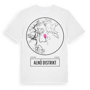 Alnö distrikt t-shirt – ekologisk bomull t-shirt från Pinshirt
