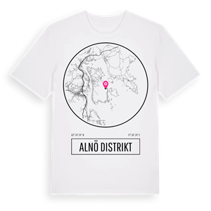 Alnö distrikt t-shirt – ekologisk bomull t-shirt från Pinshirt