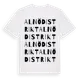 White t-shirt med Alnö Distrikt ordlek t-shirt
