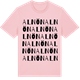 Pink Cotton t-shirt med Alnön ordlek t-shirt
