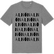 Mid Heather Gray t-shirt med Alnön ordlek t-shirt