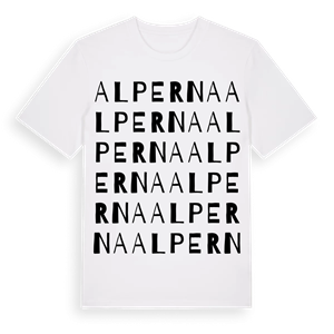Alperna ordlek t-shirt – ekologisk bomull t-shirt från Pinshirt
