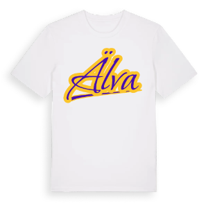 Älva baseball t-shirt – ekologisk bomull t-shirt från Pinshirt